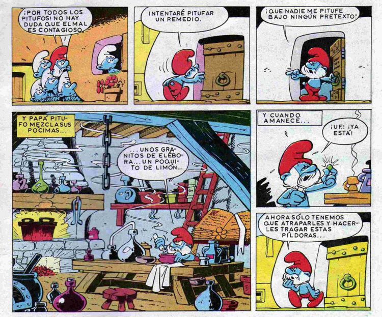cómics belgas los pitufos
