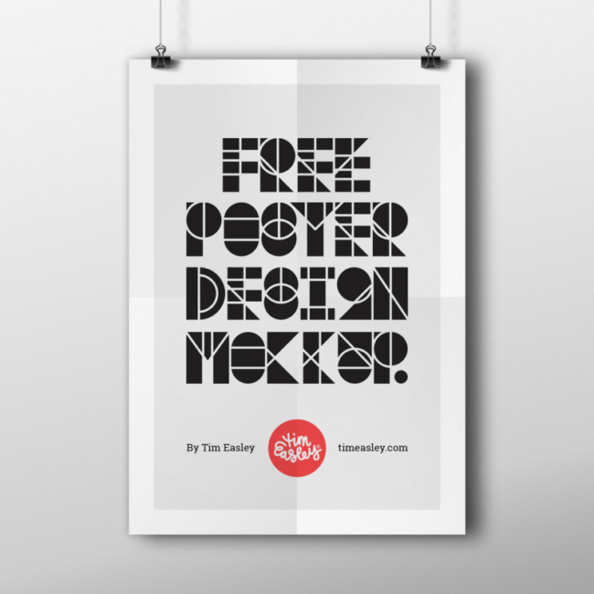 póster mockup por Tim Easley