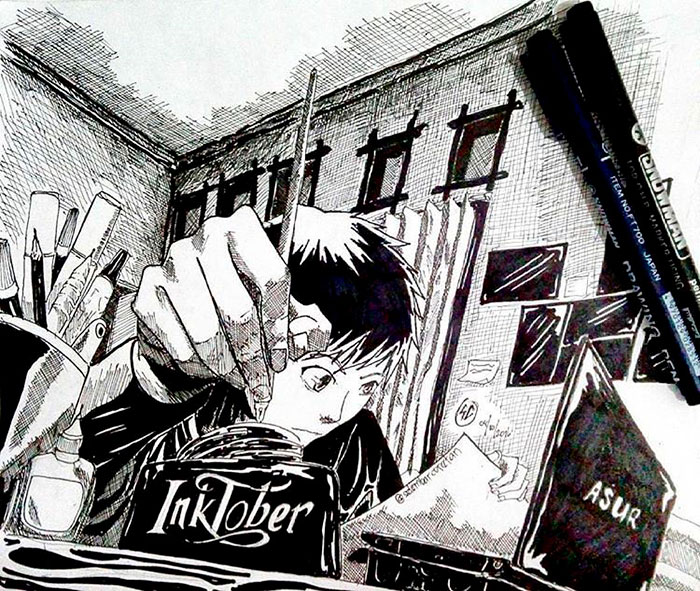 qué es Inktober como participar 2019