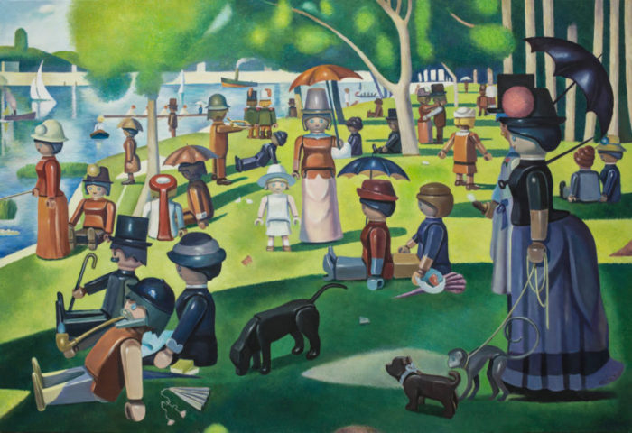 Los domingos de Seurat, mejor con clicks tarde_domingo_grande_jatte_playmobil_seurat