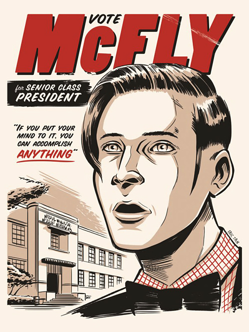 Un héroe inesperado: George McFly, el padre de Marty, es el protagonista de esta obra de Eric Tan tumblr_lo10ppiWty1qz6f9yo1_500 eric tan