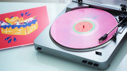 vinilos ilustrados ilustración de vinilo vinyl moon