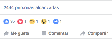 como se ven las reacciones de facebook