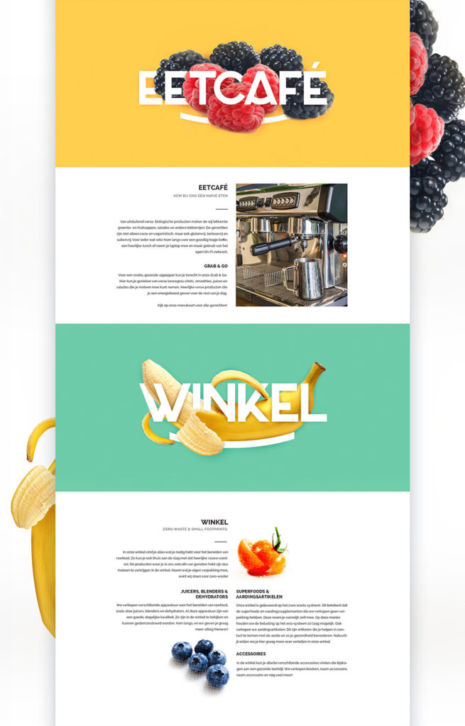 web para un restaurante - inspiracion diseno website