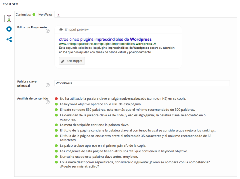 yoast seo, poniéndonos las pilas en posicionamiento