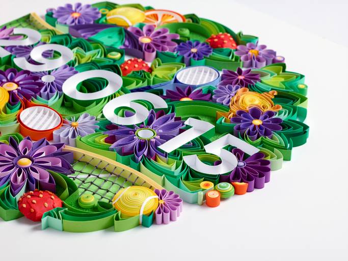Plano detalle de Gráfica de Yulia Broadskaya para Wimbledon.